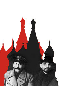 Vladimir Lenin y Jospeh Stalin (03/1919)