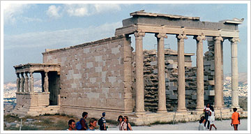 Erecteion, acrópolis de Atenas. María J. Fuente (col. particular, 2001)