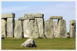 Cromlech o círculo de piedras de Stonehenge, Edad del Bronce, Llanuera de Salisbury, Inglaterra, Banco de imágenes del ITE