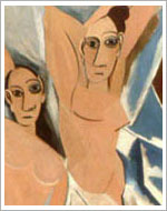 Detalle Las señoritas de Avignon (1907), Pablo Ruiz Picasso. MOMA