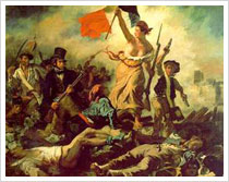 Libertad guiando al pueblo (1830), Eugéne Delacroix. Musèe du Louvre Museo del Louvre 
