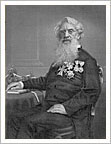 Samuel Morse con el telégrafo (1855)
