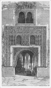 Puerta de la Alhambra (1887). Federico de Hellwald