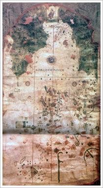 Mapa de Juan de la Cosa (1500). Museo Naval de Madrid