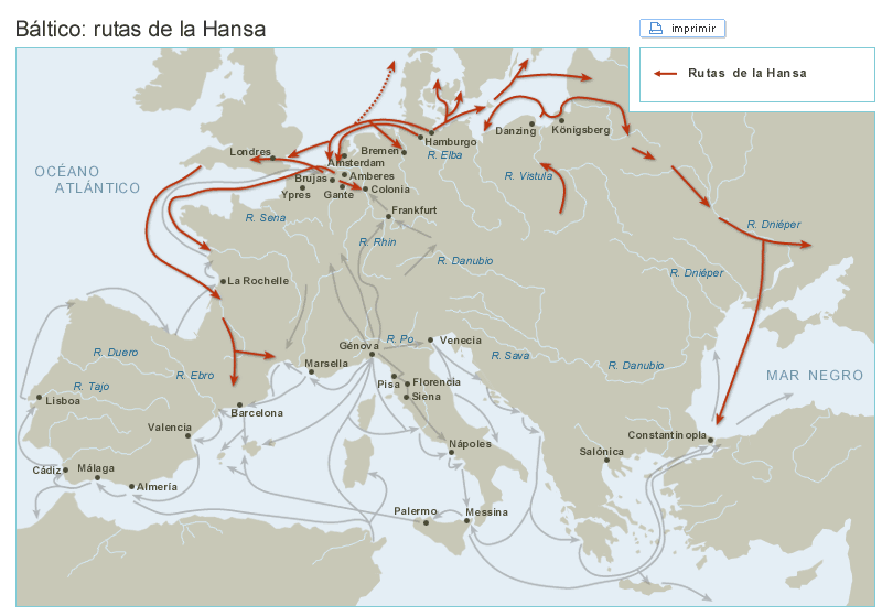 Báltico: rutas de la Hansa