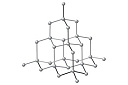 Estructura trimensional del diamante Estructura del diamante