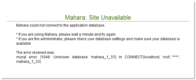 error_install_mahara