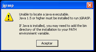 jGrasp sin Java
