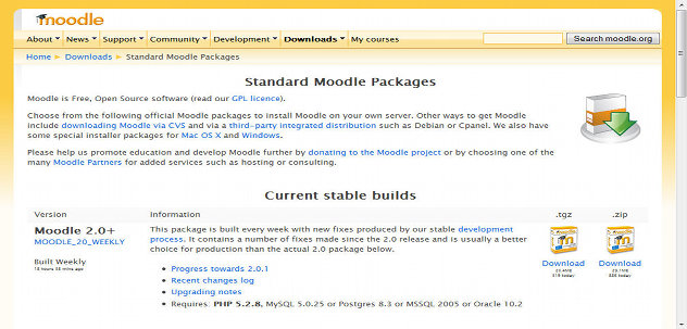 Web de Moodle.org